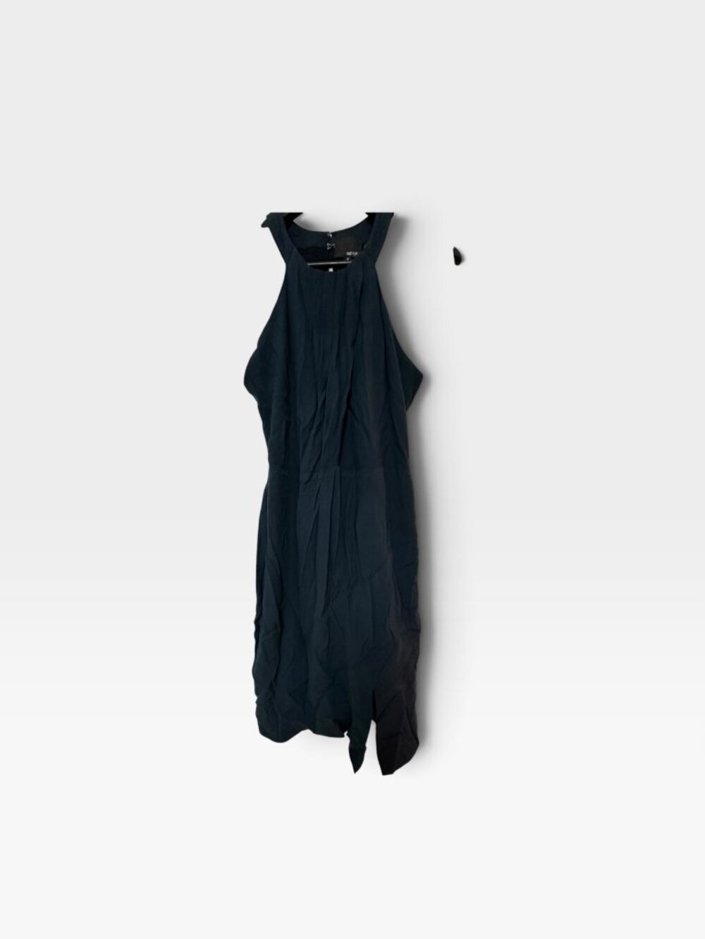 Greylin Black Halter Neck Dress Size M Keyhole Back